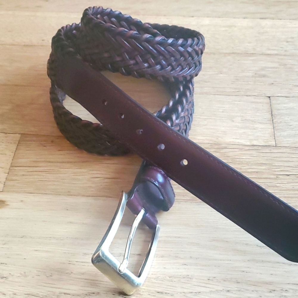 Men's Brown Woven Belt